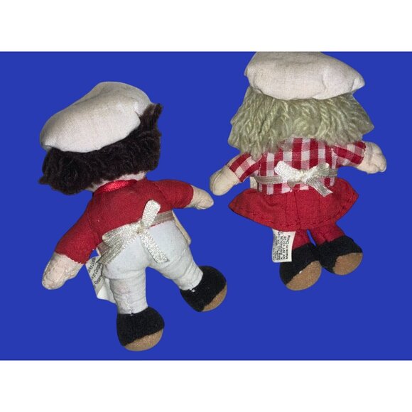 Collectable Campbell's Soup Kids Plush Girl & Boy Chef 4” Stuffed Dolls Vintage - Picture 4 of 8
